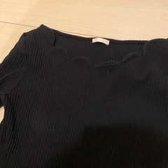 GU✨スカラップネックT✨リブ編み✨の画像