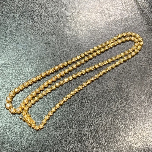 K18 テニスネックレス　ダイヤ　2ct 16.8g 約44.5cm