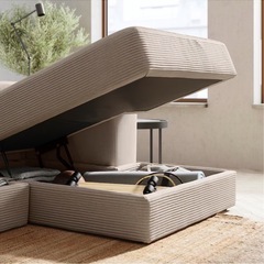 IKEA イェッテボ　ソファ JÄTTEBO 2.5-seat mod sofa w chaise, left/Samsala dark yellow-green