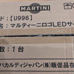 マルティーニロゴLEDサイン　新品未使用の画像