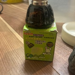 両生類、爬虫類、石、エサ皿、赤外線ヒーターダントツくんヒーターセットの画像