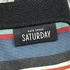 kate spade SATURDAY ケイトスペード サタデー ショルダーバッグ マルチカラー ボーダー キャンバス レディース カバン 鞄の画像