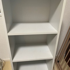 3段カラーボックス　ホワイト