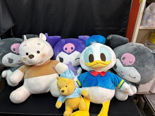 ディズニー　サンリオ　ぬいぐるみ　12点　\nまとめ　プーさん　クロミちゃん　ドナルド　　デイジー　値下げ交渉可　札幌市　白石区　直接引取