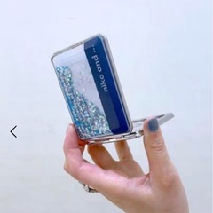 niko and オリジナル　ニコアンド ラメ コンパクトミラー ブラック 美品の画像