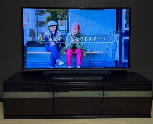 65インチテレビ、スピーカー、テレビ台セット、4月16日千葉県松戸市に取りに来れる方限定