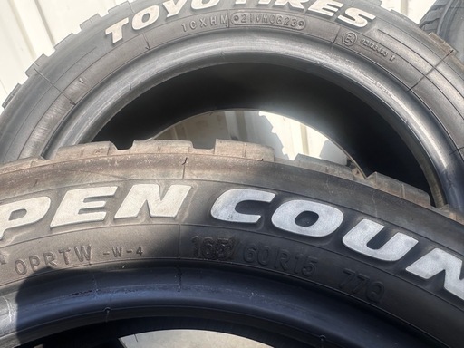 トーヨータイヤ　オープンカントリー165/60/15
