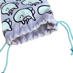 しばたま 巾着ポーチ ユニコーン ★ 美品 ガチャガチャの画像