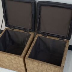 【値下げしました】スツールボックスとクッションマットの画像