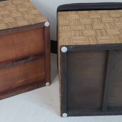 【値下げしました】スツールボックスとクッションマットの画像