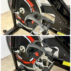 BTM スピンバイク フィットネスバイク 静音 ホイール 無段階負荷調整 家庭用 エクササイズ 健康器具の画像