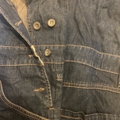 【無料】マタニティ　Lサイズ　デニム　ジャンパースカートの画像