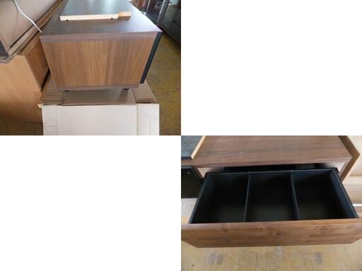 ◆木製TVボード◆メーカー不明　収納　引き出し　幅1450mm　テレビ台　USED