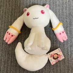 【新品・タグ付き】魔法少女まどか☆マギカ スーパーDXぬいぐるみ 〜キュゥべえ&お菓子の魔女〜　希少 の画像