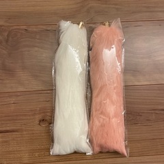 ボアファー生地 ファーしっぽチャーム