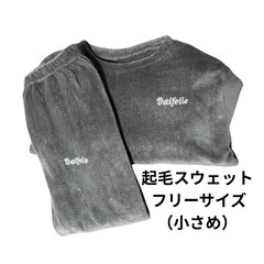 【取りに来てくれる人無料！】起毛スウェット上下（フリーサイズ）