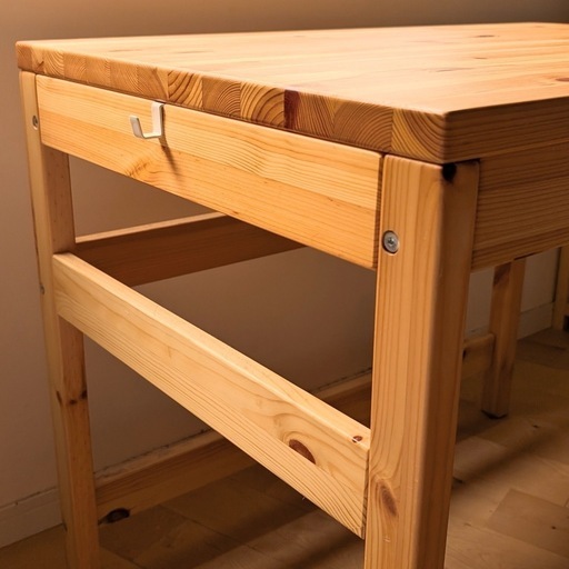 無印良品　パイン材デスク　幅86×奥行58×高さ70cm 