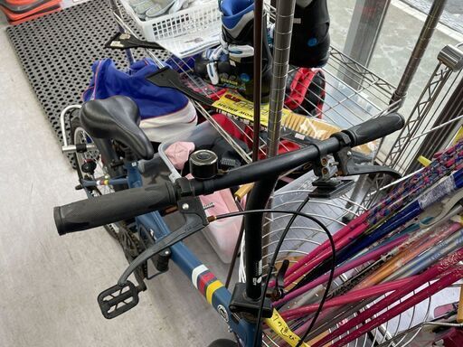20インチ 折りたたみ自転車 変速なし ネイビー スタンドなし 自転車 札幌市手稲区