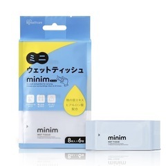 アイリスオーヤマ ミニウェットティッシュ ミニム 8枚入り×36個