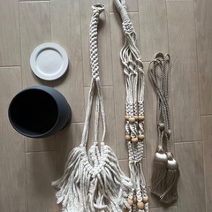 プランターポット　ハンギングロープ　観葉植物　雑貨色々