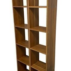 無印良品 スタッキングシェルフ ウォールナット材 5段×1列 ★...