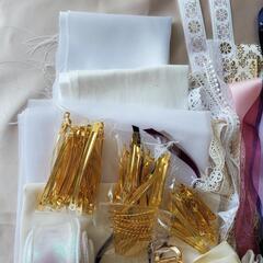ハンドメイド【ハギレ、ヘアーアクセサリーパーツ】まとめ売りの画像