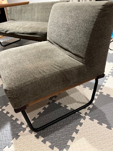 ReCENO WIRY1人掛けソファ(グレージュ) 1人掛けソファー NOANA ｜家具