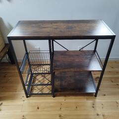 キッチンラック レンジ台 ワインボトル収納