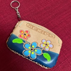 【未使用品】メキシコ🇲🇽コインケース　手作り小銭入れ　 ミニポーチ