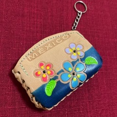 【未使用品】メキシコ🇲🇽コインケース　手作り小銭入れ　 ミニポーチの画像