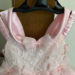 女の子　ロングドレス　ピンク　130の画像