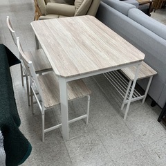 ダイニング4点セット LDS-4604WH