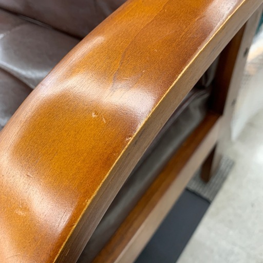 東京インテリア 2人掛けソファー ブラウン 値下げ‼️ブラウンレザー 2