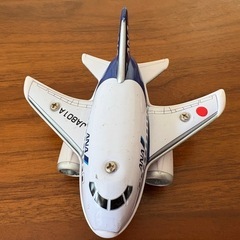 ANAの飛行機2体 プルバック式の画像