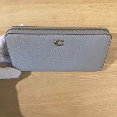コーチ　アコーディオングレー長財布A①【新品未使用】の画像