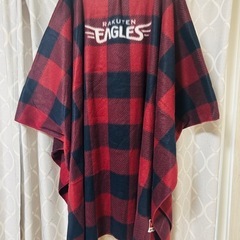 楽天イーグルス フード付きフリースポンチョ