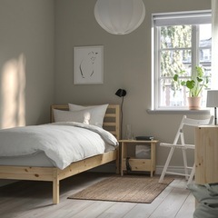 IKEA シングルベッド TARVA 別売りすのこ付きの画像
