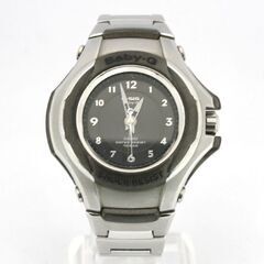 動作品 CASIO G-SIS Baby-G STG-100 クオーツ式腕時計 3針 ブラックダイヤル メタルブレス 25年4月電池交換 札幌市 清田区 平岡の画像
