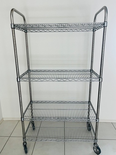 エレクターシェルフ、高さ163センチ、30年モノのビンテージ