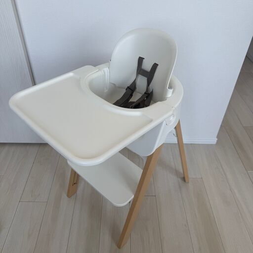 【中古・美品】Stokke Steps/ストッケ ステップス チェア／ベビーセット※引取り限定