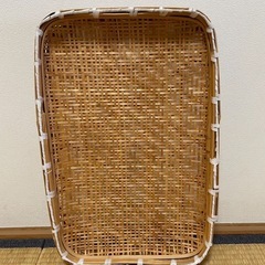 「お話し中」大きな手仕事ざる　梅干し　干し野菜　ディスプレイ