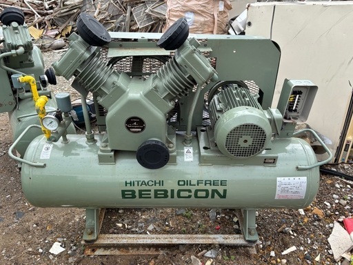中古 HITACHI 小型空気圧縮機 BEBICON 3.7OP-8.5TA6