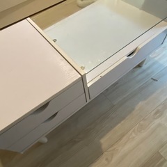 ホワイト　ローテーブルの画像