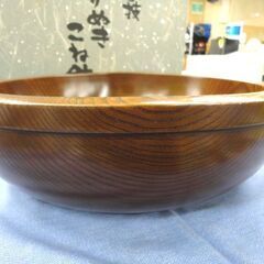 くり抜き こね鉢 天然木 ナツメ 39㎝ 漆塗り 手こね鉢 手打ち 麺打ち そば打ち うどん くりぬき 札幌市西岡店の画像