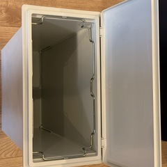 無印良品　ポリプロピレン　ゴミ箱　ダストボックス　蓋付きの画像