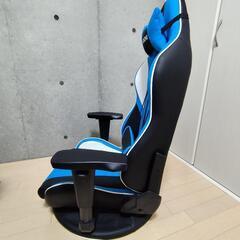 【取引中】【5月11日まで】AKRacing ゲーミング 座椅子 ブルー 青 極坐(ぎょくざ)V2の画像