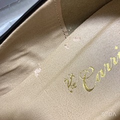 エナメル　ウェッジソール　パンプスの画像