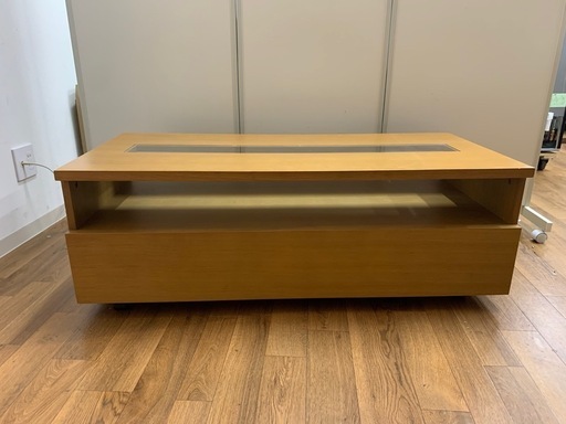 3AG15 ローテーブル 大塚家具 ローラー付 1200×550×420
