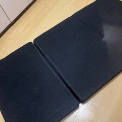 マットレス 安心エコテックス 10cm厚 3つ折り メッシュ/パイル 折りたたみの画像