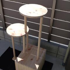 端材で作ったミニキャットタワー🚙の画像
